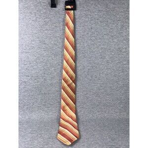 Michael Kors Orange/Gold/Blue Silk Necktie, Great Condition, Used, Bright Colors